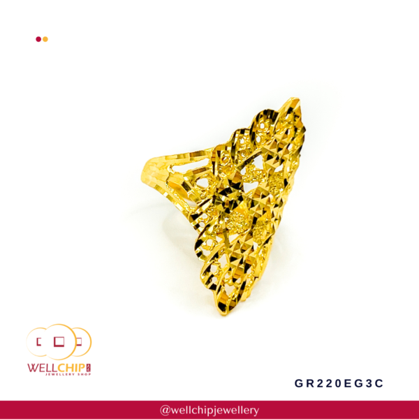 916 Gold Ring - GR220EG3C - Image 2