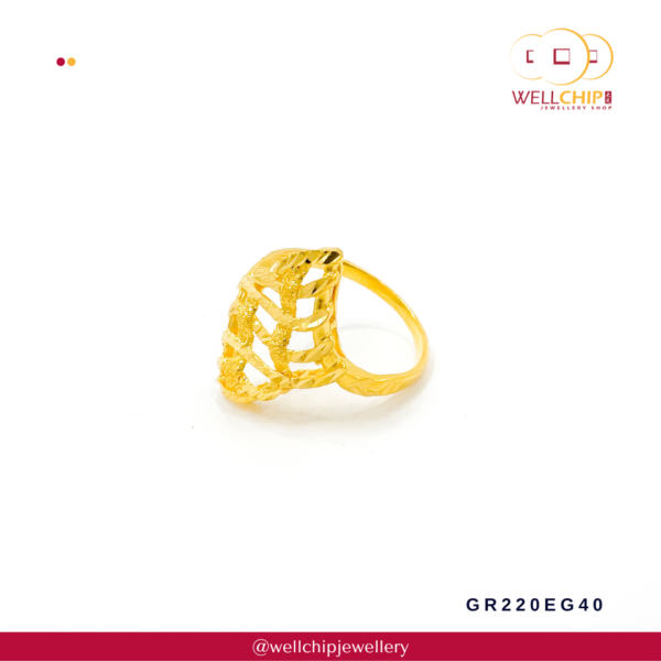 916 Gold Ring - GR220EG40 - Image 3