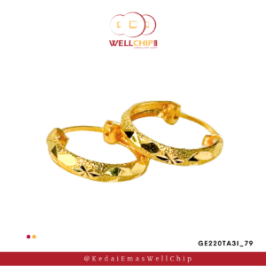 916 Gold earring