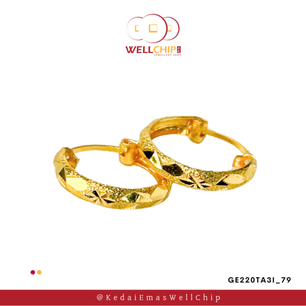 916 Gold earring