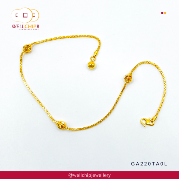 916 Gold Anklet?- GA220TA0L - Image 3