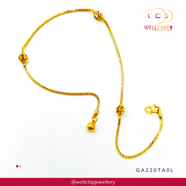 916 Gold Anklet?- GA220TA0L - Image 2