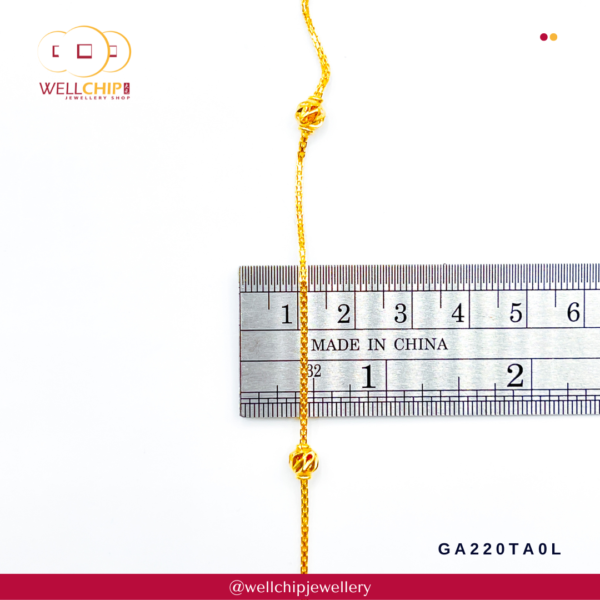 916 Gold Anklet?- GA220TA0L - Image 5