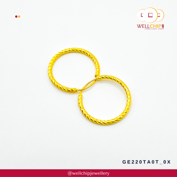 916 Gold Earring - GE220TA0T_0X - Image 2