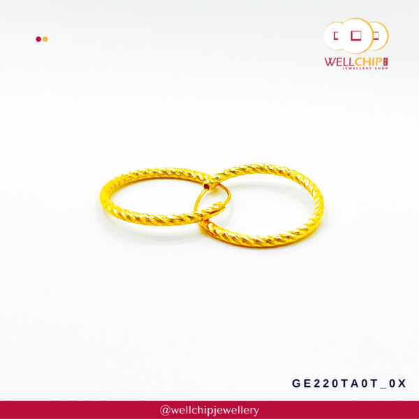 916 Gold Earring - GE220TA0T_0X - Image 3