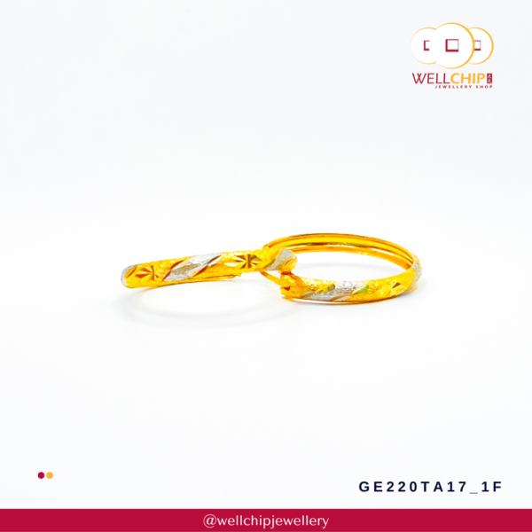 916 Gold Earring - GE220TA17_1F - Image 3