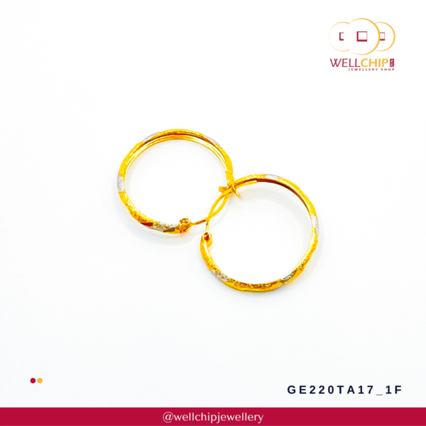 916 Gold Earring - GE220TA17_1F - Image 4