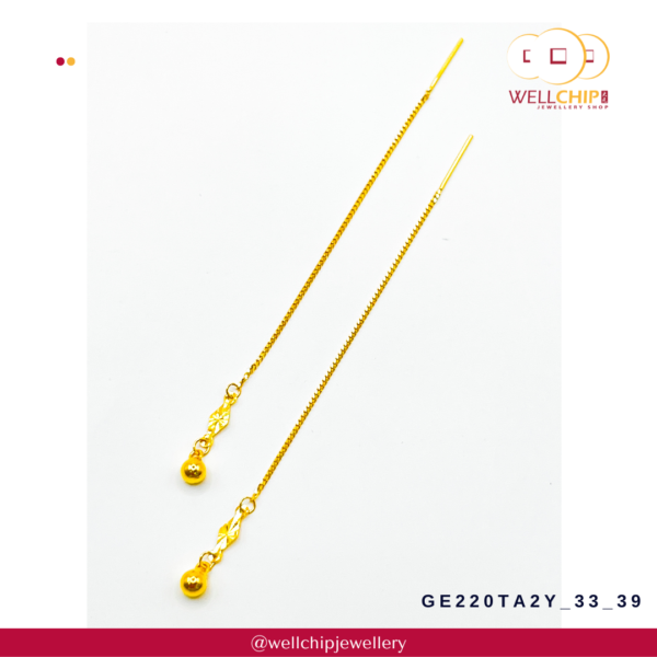 916 Gold Earring - GE220TA2Y_33_39_YG0J - Image 3
