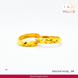 916 Gold Earring - GE220TA3Q_3R