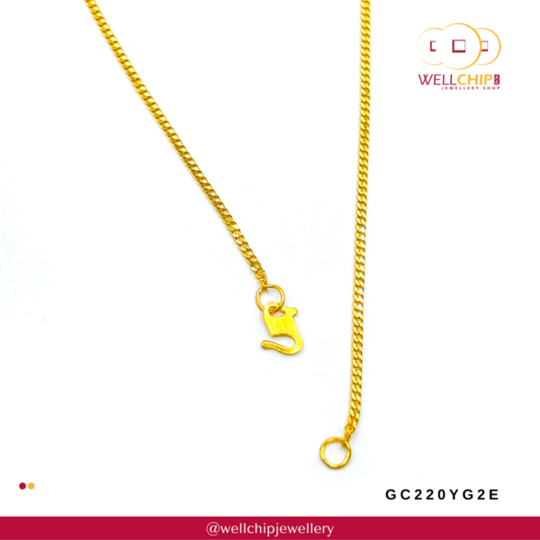 916 Gold Chain - GC220YG2E - Image 4