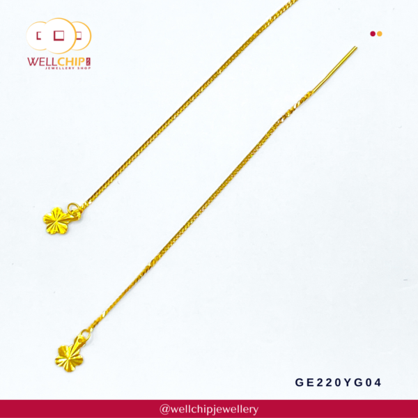 916 Gold Earring - GE220YG04 - Image 3