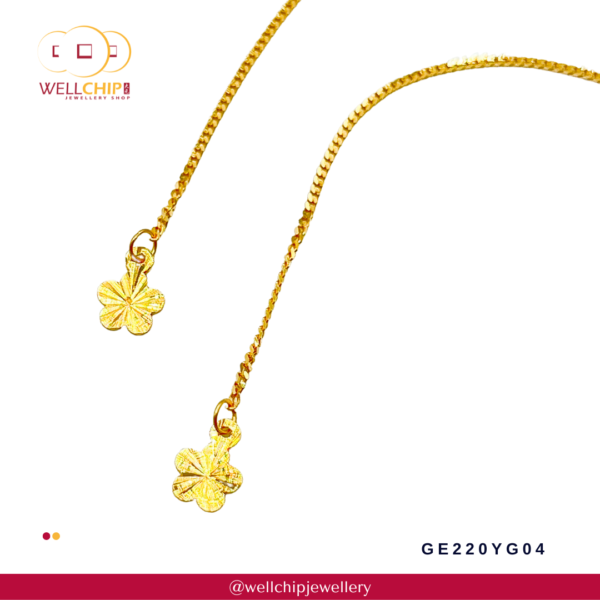 916 Gold Earring - GE220YG04 - Image 2