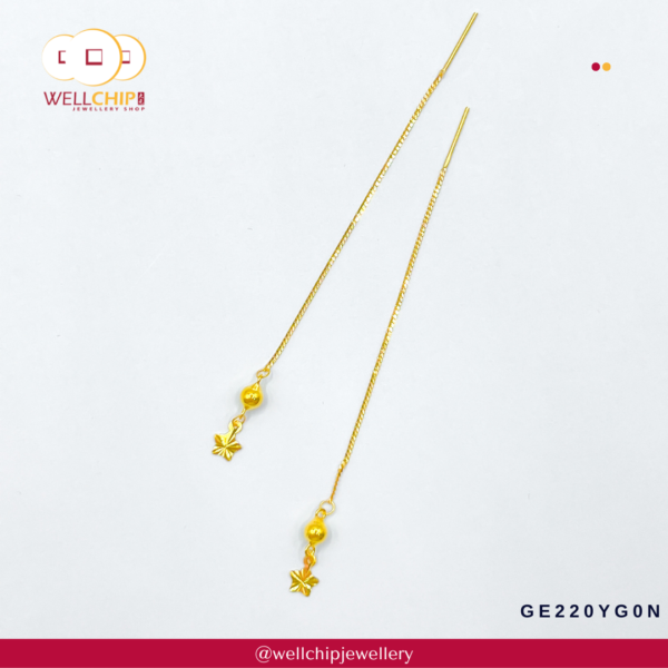 916 Gold Earring - GE220YG0N - 图片 3