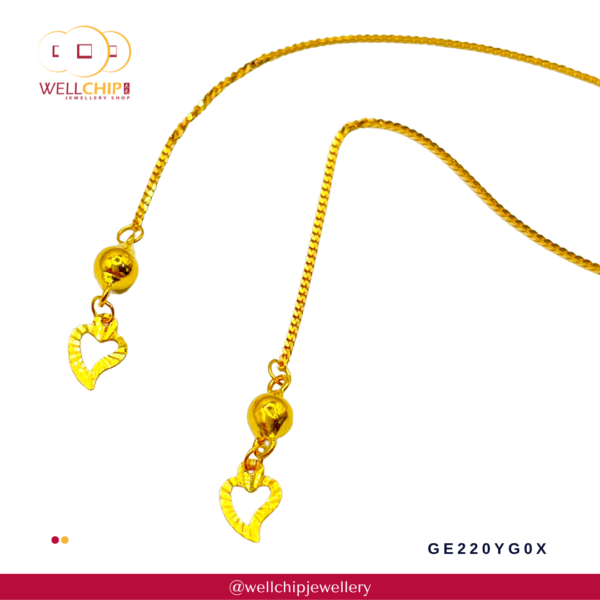 916 Gold Earring - GE220YG0X - Image 2
