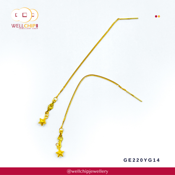 916 Gold Earring - GE220YG14