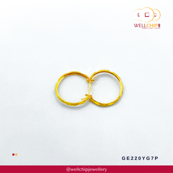916 Gold Earring - GE220YG7D_7P - Image 3