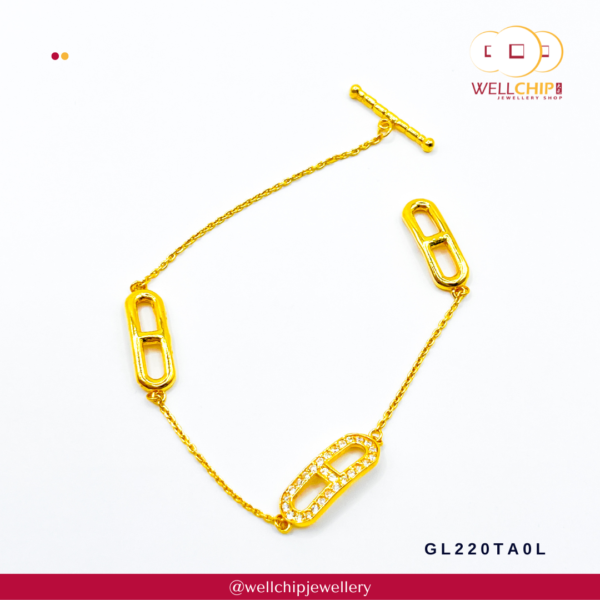 916 Gold Bracelet - GL220TA0L - Image 2