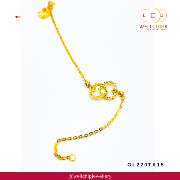 916 Gold Bracelet - GL220TA15 - Image 2