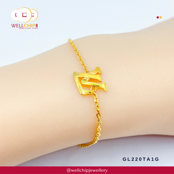 916 Gold Bracelet - GL220TA1G - Image 4