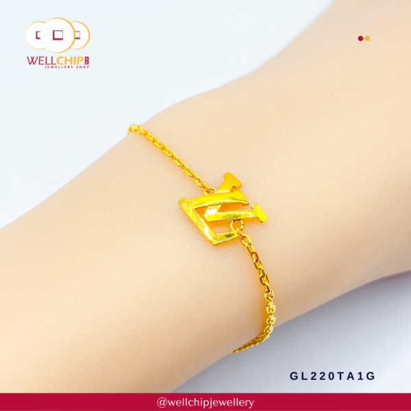 916 Gold Bracelet - GL220TA1G - Image 3