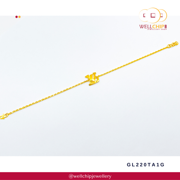 916 Gold Bracelet - GL220TA1G - Image 2
