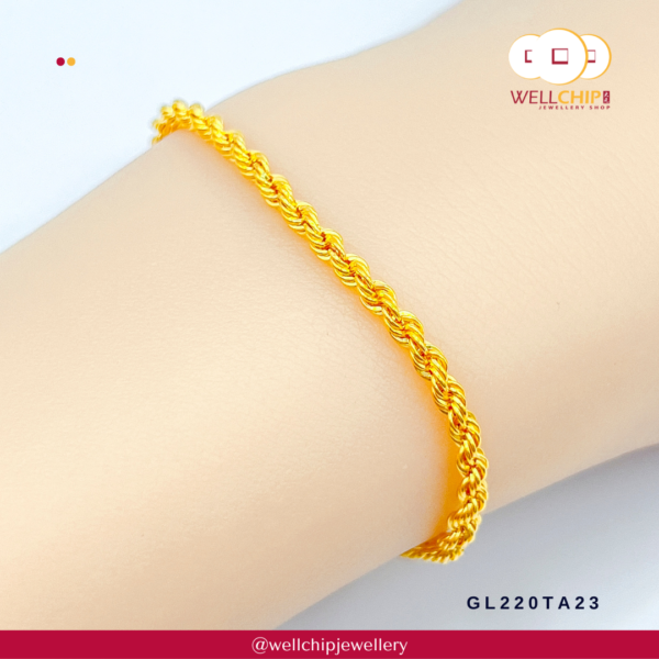 916 Gold Bracelet - GL220TA23 - Image 4