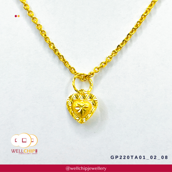 916 Gold Pendant - GP220TA01_02_08 - Image 3
