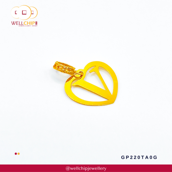 916 Gold Pendant - GP220TA0G_0N - Image 2