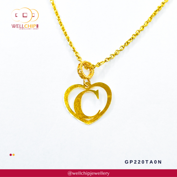 916 Gold Pendant - GP220TA0G_0N - Image 5