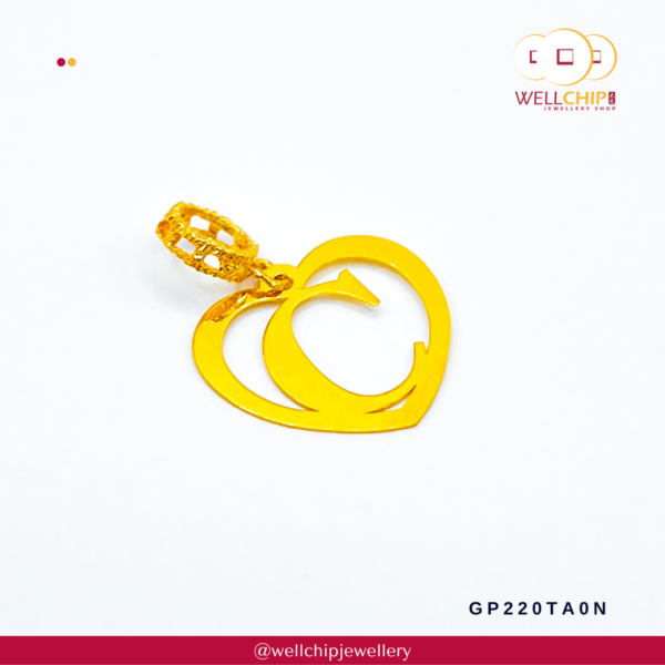 916 Gold Pendant - GP220TA0G_0N - Image 3
