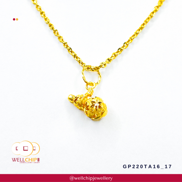916 Gold Pendant - GP220TA16_17 - Image 3