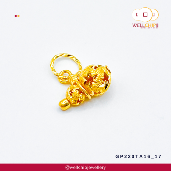916 Gold Pendant - GP220TA16_17 - Image 2