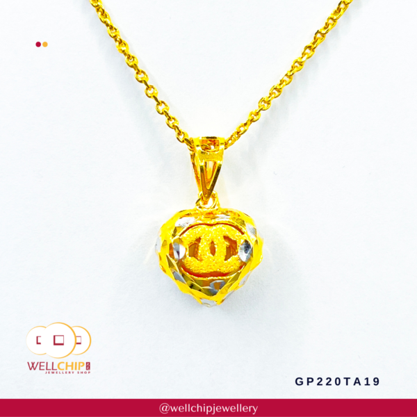 916 Gold Pendant - GP220TA19 - Image 3
