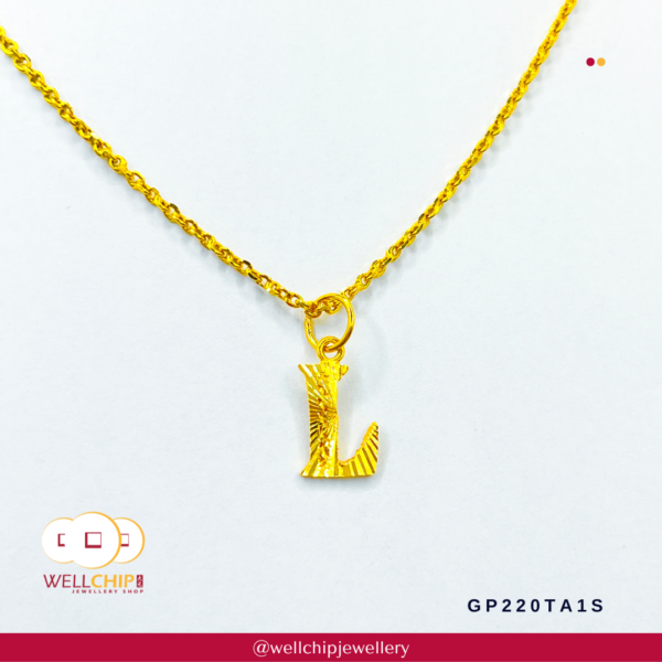 916 Gold Pendant - GP220TA1S_1U_24_27_2C_2I - Image 11