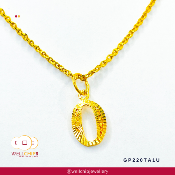 916 Gold Pendant - GP220TA1S_1U_24_27_2C_2I - Image 9