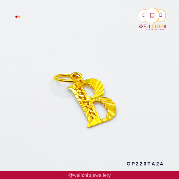 916 Gold Pendant - GP220TA1S_1U_24_27_2C_2I - Image 3