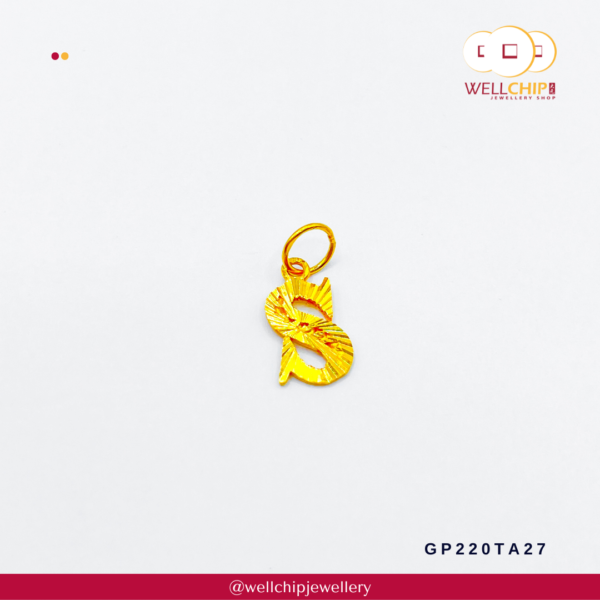 916 Gold Pendant - GP220TA1S_1U_24_27_2C_2I - Image 4