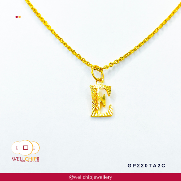 916 Gold Pendant - GP220TA1S_1U_24_27_2C_2I - Image 7
