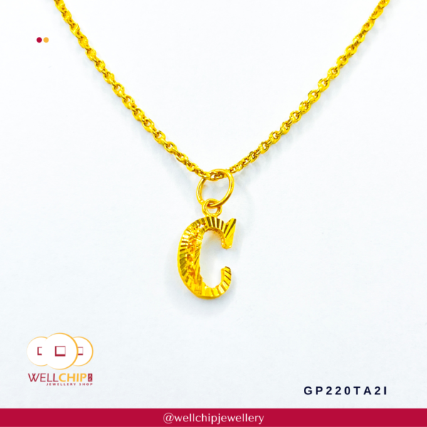 916 Gold Pendant - GP220TA1S_1U_24_27_2C_2I - Image 13