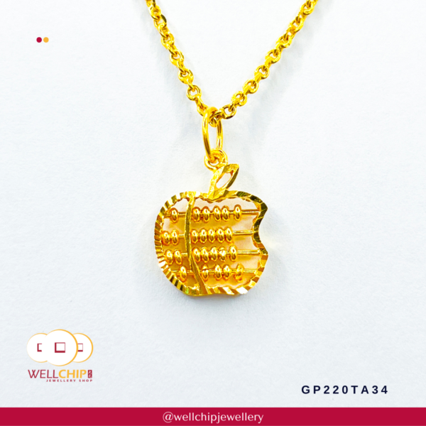 916 Gold Pendant - GP220TA34 - Image 3