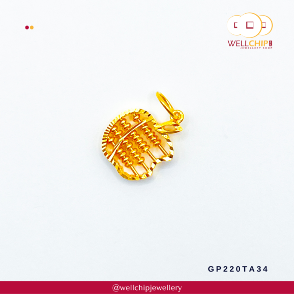 916 Gold Pendant - GP220TA34 - Image 2