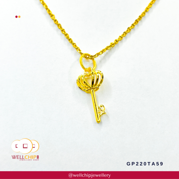 916 Gold Pendant - GP220TA59 - Image 2