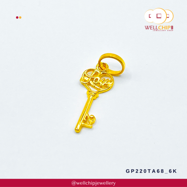 916 Gold Pendant - GP220TA68_6K - Image 2
