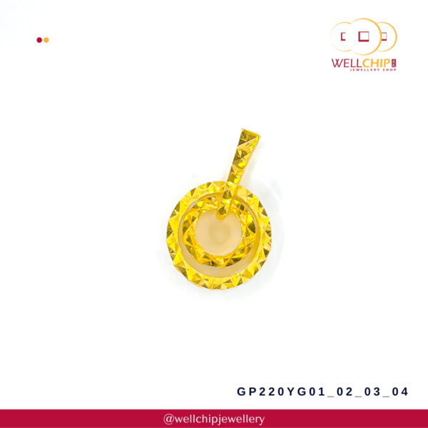 916 Gold Pendant - GP220YG01_02_03_04 - Image 3