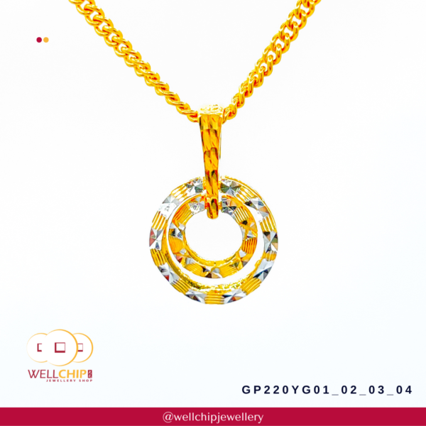 916 Gold Pendant - GP220YG01_02_03_04 - Image 5
