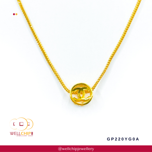 916 Gold Pendant - GP220YG0A - 图片 4