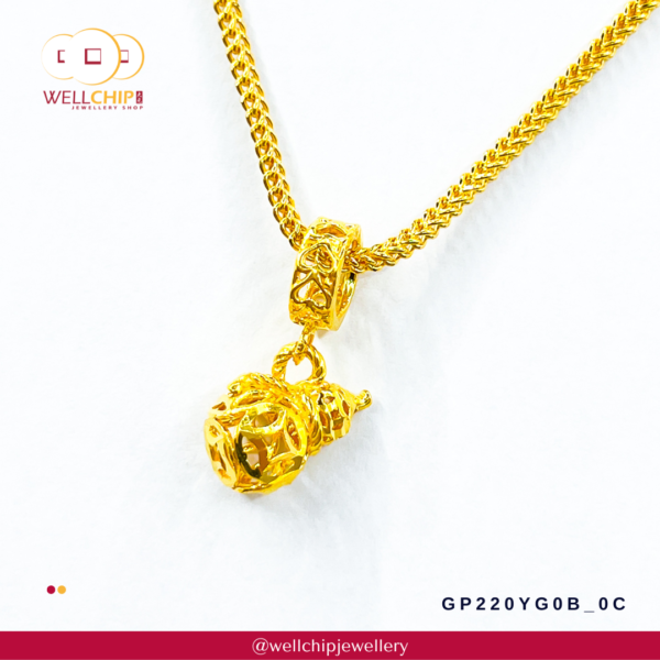 916 Gold Pendant - GP220YG0B_0C - Image 5