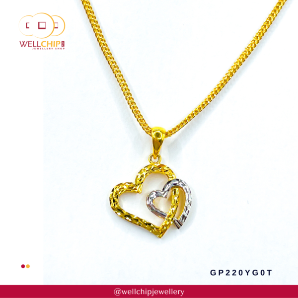 916 Gold Pendant - GP220YG0T - Image 3