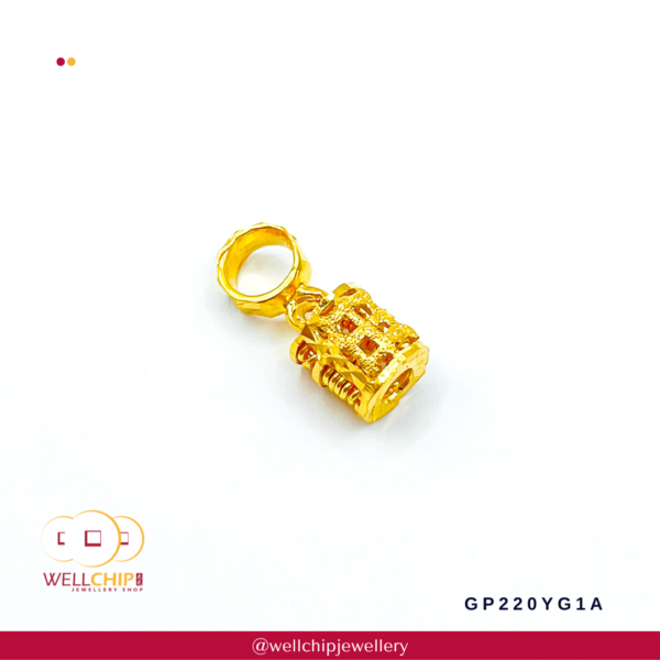 916 Gold Pendant - GP220YG1A_1B - Image 2