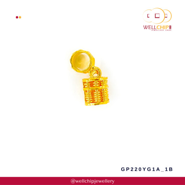 916 Gold Pendant - GP220YG1A_1B - Image 5